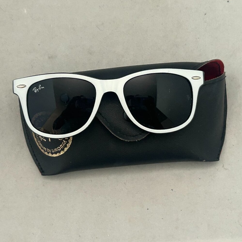 Ray-Ban White and Black Sunglasses